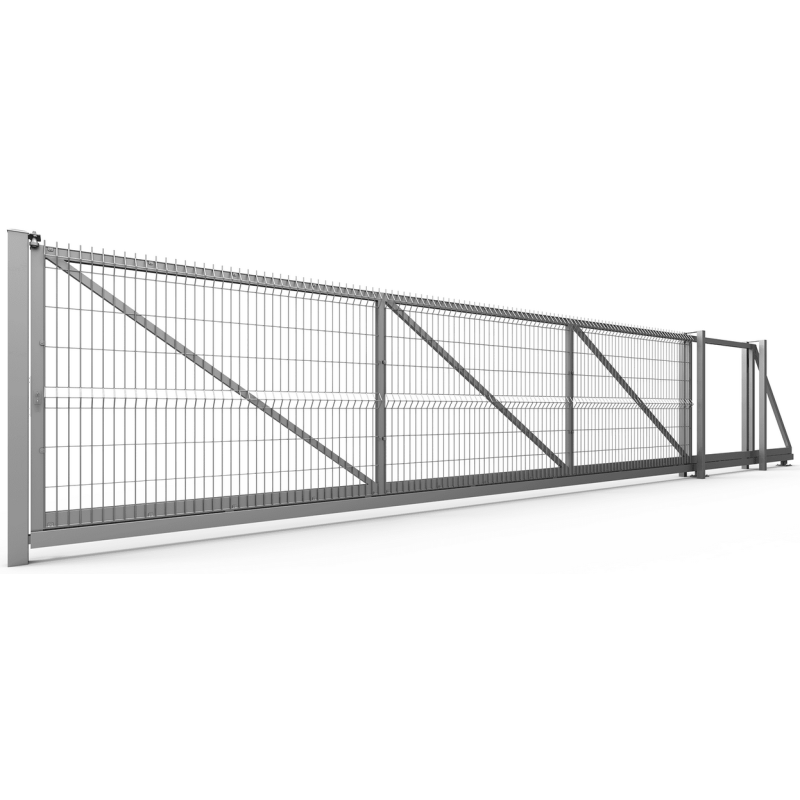 Skydeporte Industriel 3D panelhegn 4 mm