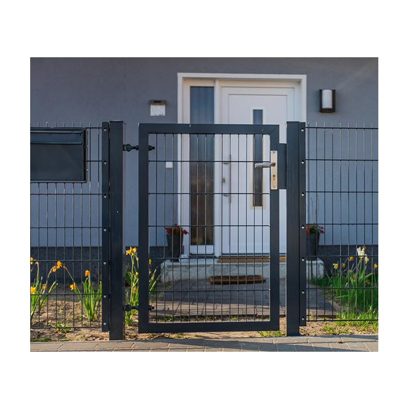 Enkeltlåger til 2D Panelhegn 6 / 5 / 6 mm - Komplette system