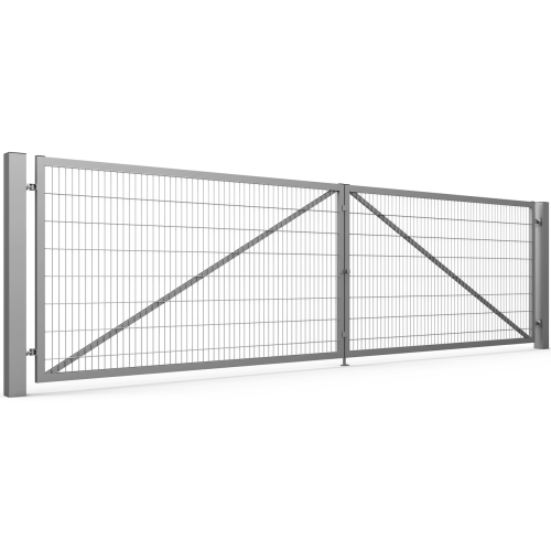 Svingporte Industriel 2D panelhegn 8 / 6 / 8 mm 2