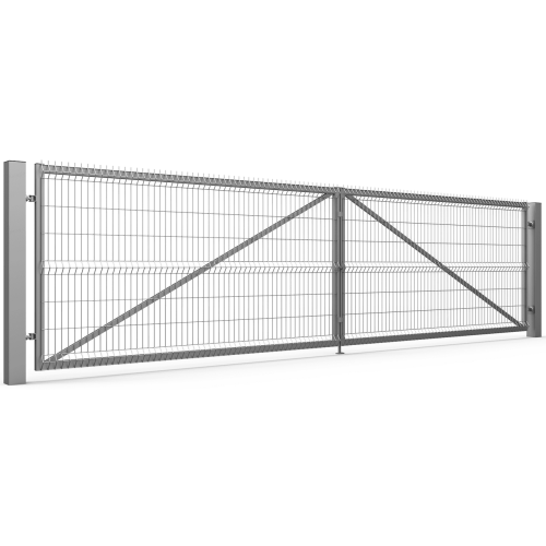 Svingporte Industriel 3D panelhegn 4 mm 2