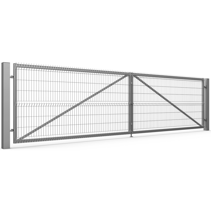 Svingporte Industriel 3D panelhegn 5 mm