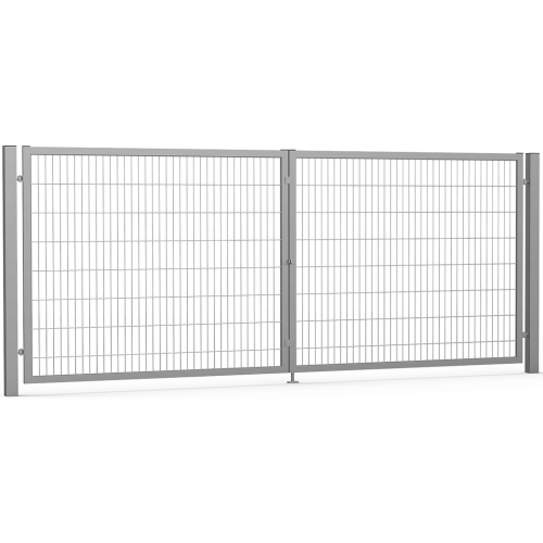 Svingporte Industriel 2D panelhegn 6 / 5 / 6 mm