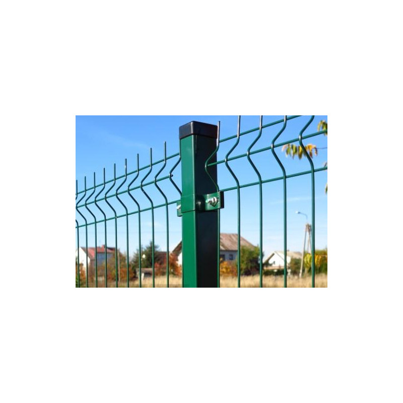 Hjørnebeslag for dobbelt beslag til panelhegn