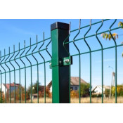 Hjørnebeslag for dobbelt beslag til panelhegn